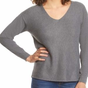 New Ella Moss Ladies' Ribbed V-Neck Sweater